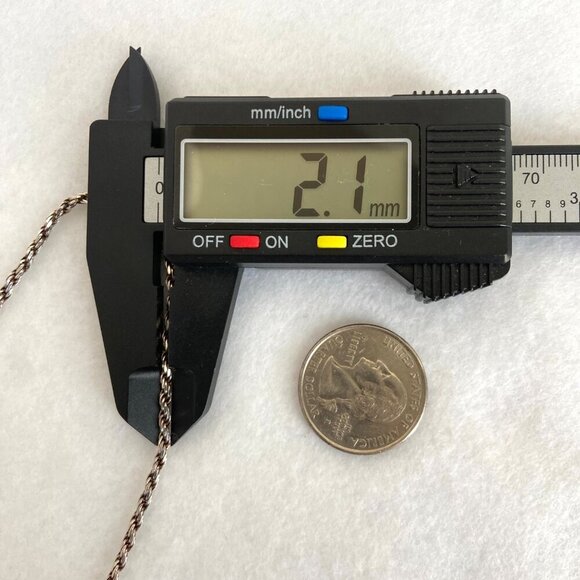 Sterling Silver 925 Israel 4" Modernist Style Eilat Stone Pendant Necklace 24" - Picture 14 of 16